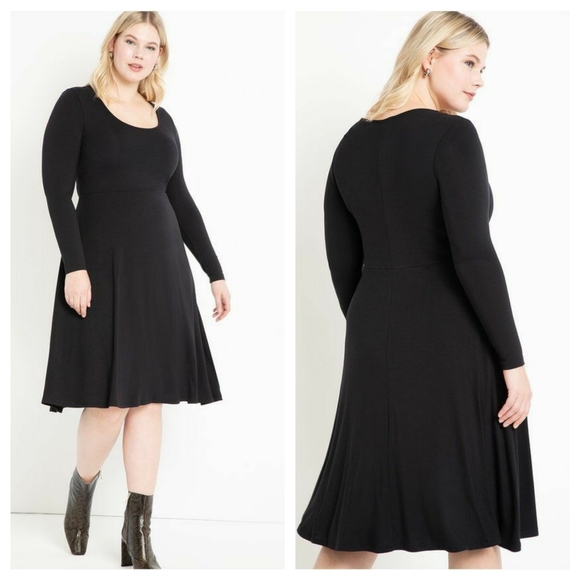 Eloquii Dresses & Skirts - Eloquii | Scoop Neck Fit and Flare Dress